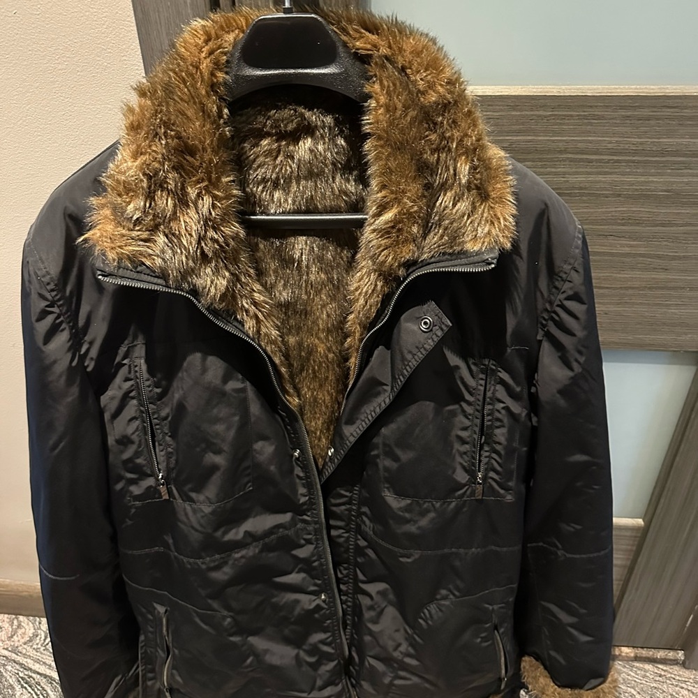 Verri faux fur reversible jacket. In like new condition
